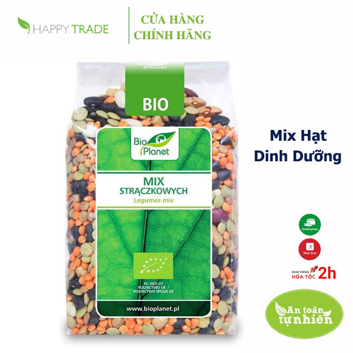 [Mã BMBAU50 giảm 7% đơn 99K] Hỗn hợp đậu dinh dưỡng hữu cơ Bio Planet 400g