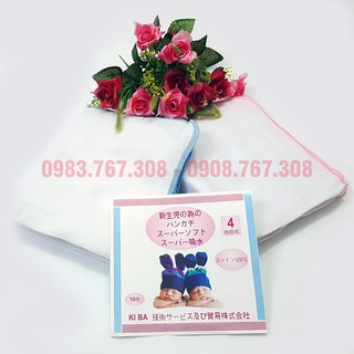 SET 10 Khăn Sữa Xô Trắng Siêu Thấm (Các Loại 2 - 3 - 4 Lớp) Cho Bé