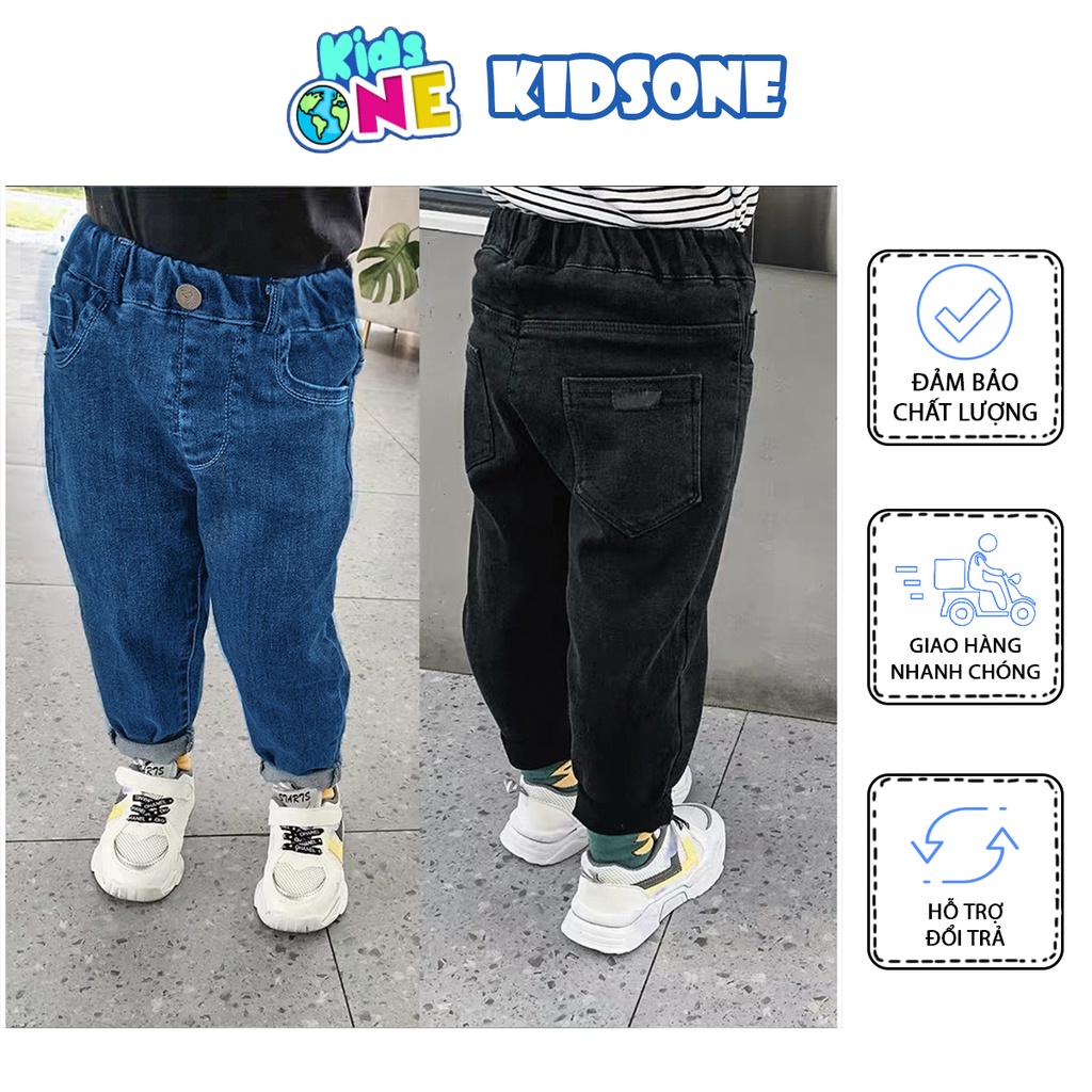 Quần Jean Co Dãn Hàn Quốc Cho Bé Trai Và Bé Gái Size 8-25kg KidsOne [QJ02]
