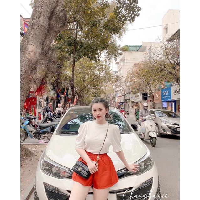 Quần Short Tacta Phồng Chất Hàn Cao Cấp Siêu Tôn Dáng Ảnh Video Shop Tự Quay | BigBuy360 - bigbuy360.vn