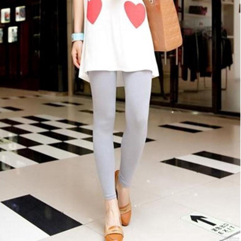 Korean Fashion Women's Sexy Stretchy Skinny Cotton High Waist Leggings Pants