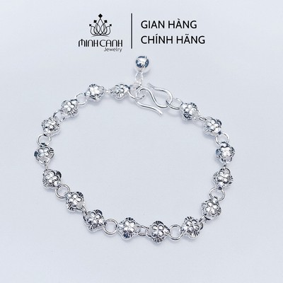 Lắc Bạc Trẻ Em Hoa 4 Cánh - Minh Canh Jewelry