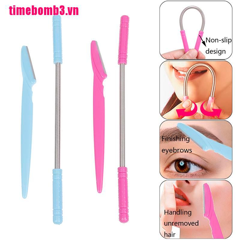 (Hàng Mới Về) 1 Bộ Dụng Cụ Tẩy Lông Mặt Dạng Lò Xo Tiện Dụng