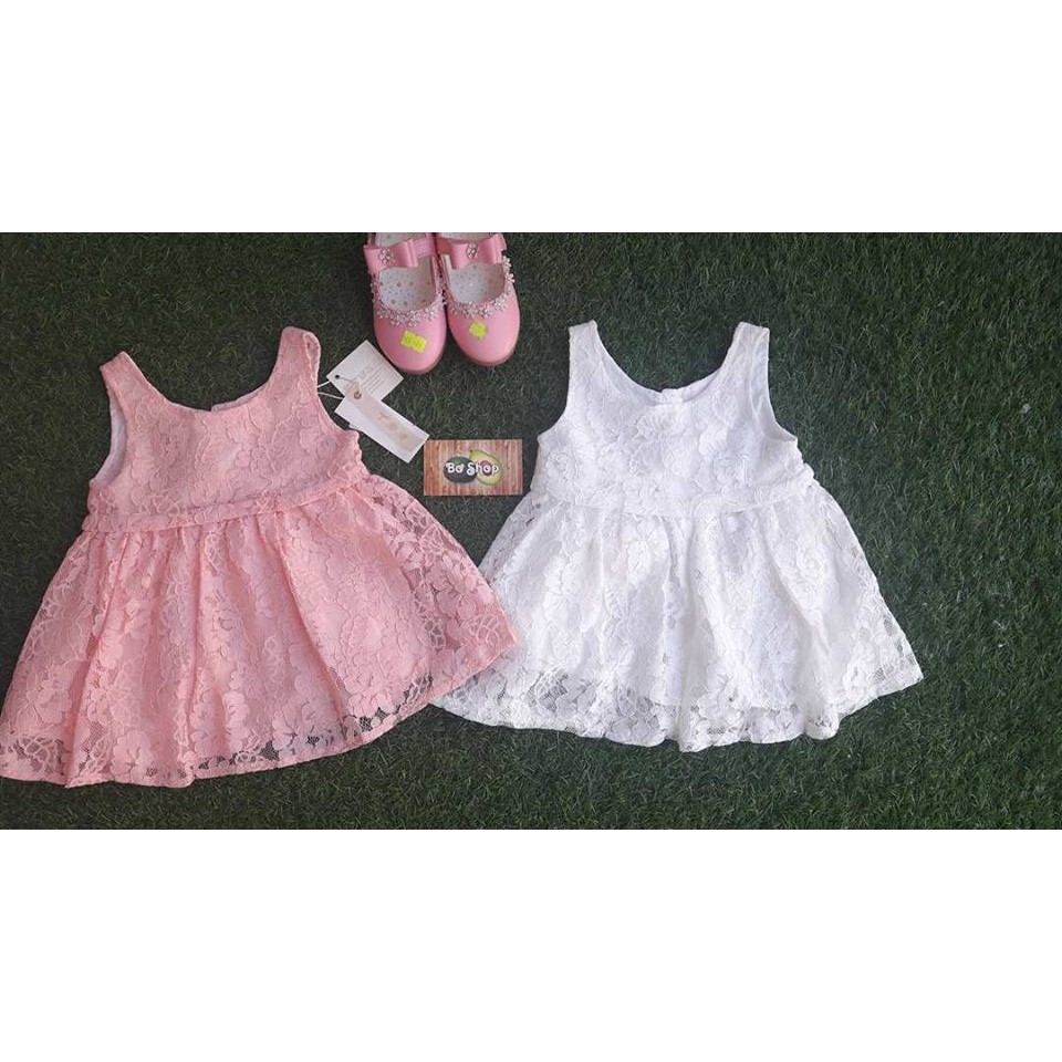 ĐẦM REN THUN BÉ GÁI SIZE NHÍ