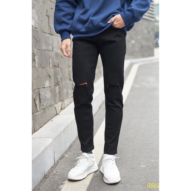 [ Xả KHo ] KÈM ẢNH THẬT Quần Jean Skinny Nam Chất Bò Cao Cấp From Dáng Ôm Nhẹ Hiện Đại mẫu 9861