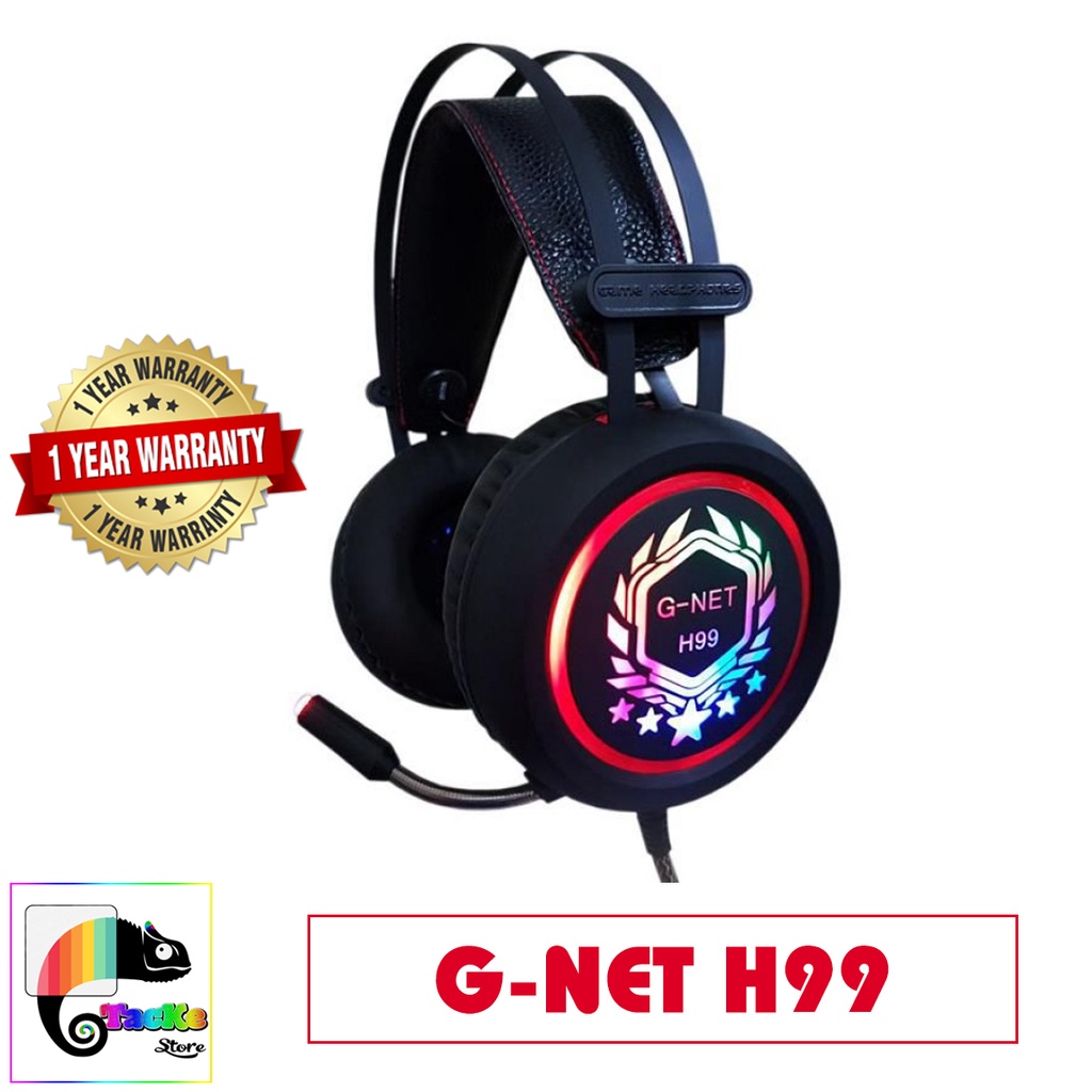 Tai Nghe Gaming GNET H3T Có Mic, Màu đen, G-Net H3T Gaming Headphone