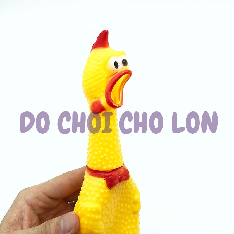 Đồ chơi gà bóp kêu phát ra âm thanh Shrilling Chicken size 30 cm