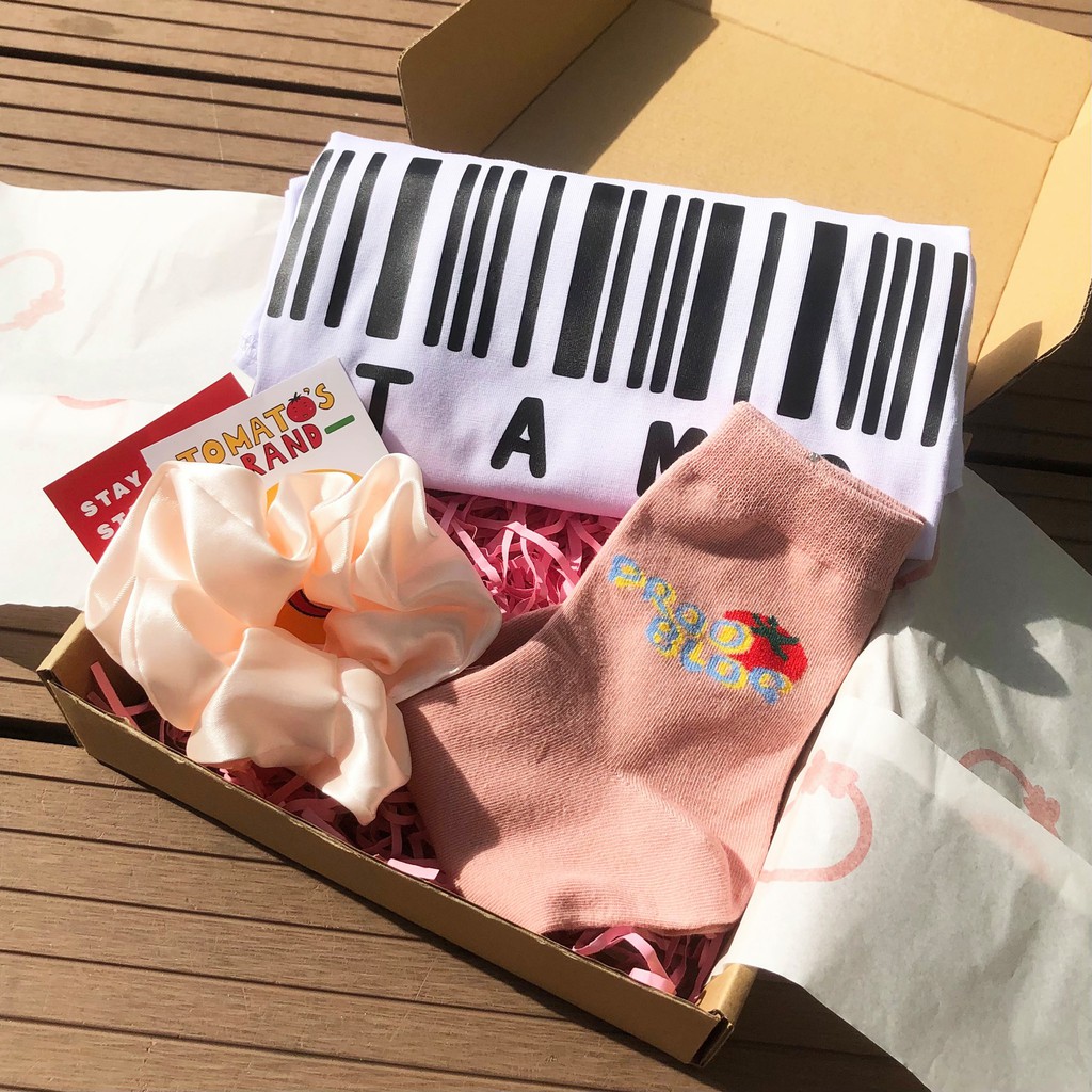 [TẶNG HỘP QUÀ] Áo thun Unisex hình Barcode 100% cotton oversize tay lỡ form rộng TẶNG vớ và scrunchies