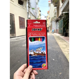 Bút chì gỗ màu cao cấp 12/24 màu Joyko