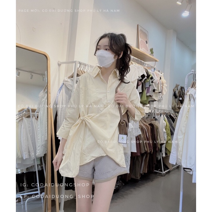 Sơ mi tay lỡ gài vạt 1153
