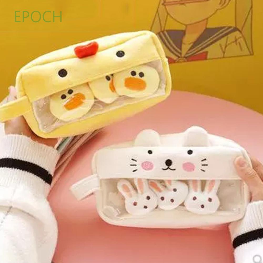 Epoch Túi Đựng Bút Bằng Vải Bông Cỡ Lớn Nhiều Màu Dễ Thương Sáng Tạo