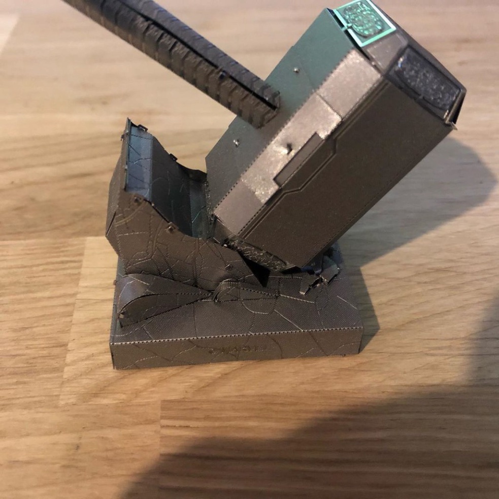 MÔ HÌNH 3D KIM LOẠI LẮP RÁP MARVEL MJOLNIR  - HÀNG NHẬP KHẨU