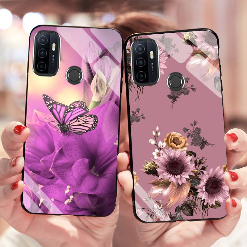 Ốp Oppo A53 Lưng Kính Cường Lực Mới Nhất