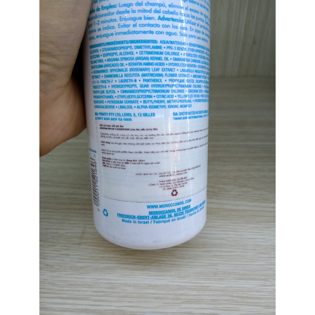 DẦU GỘI XẢ PHỤC HỒI TÓC HƯ TỔN REPAIR MOROCCANOIL 250ML / 500ML (CHÍNH HÃNG)