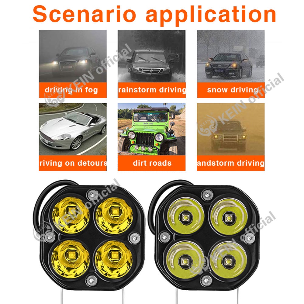 Đèn Pha Led Cree Bóng Đèn Sương Mù Dành Cho Xe Mô Tô 2020