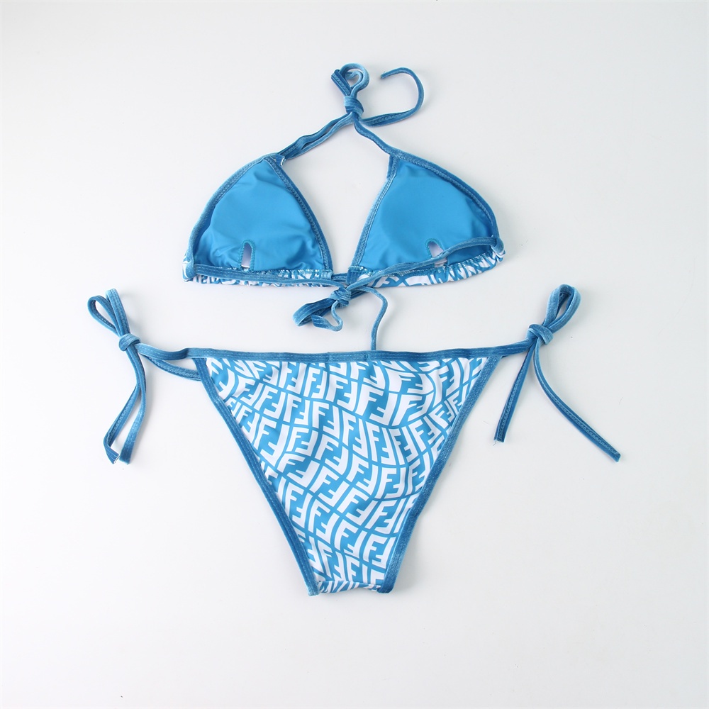 Mới Bộ BIKINI Vải Nhung Màu Gradient Nhiều Màu Xinh Xắn Cho Nữ