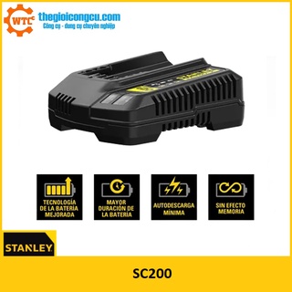 Bộ sạc pin 20v-2a fatmax stanley sc200