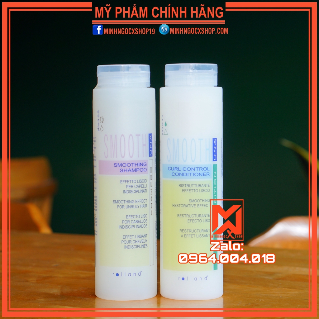 ROLLAND DẦU GỘI XẢ SIÊU MƯỢT ROLLAND SMOOTHING 250ML CHÍNH HÃNG