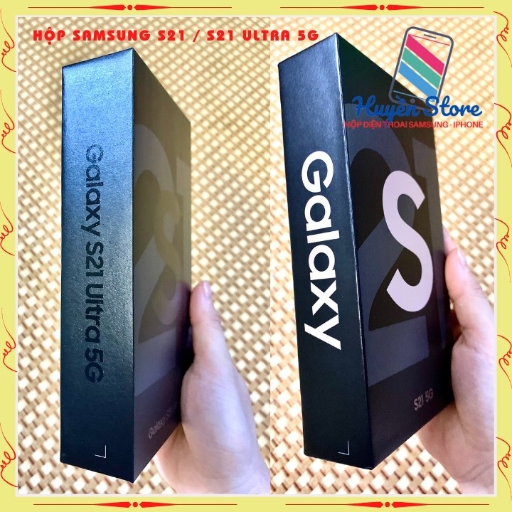 Vỏ hộp đựng máy samsung galaxy S21 5G và S21 Ultral 5g cho máy không box nâng thành Fullbox