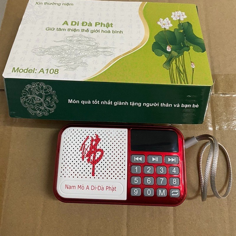Loa Cắm Thẻ Nhớ, Usb A108 Nghe Nhạc, Nghe Pháp, Nghe Kinh, Nghe A Di Đà Phật Loại Tốt, có Đài FM,
