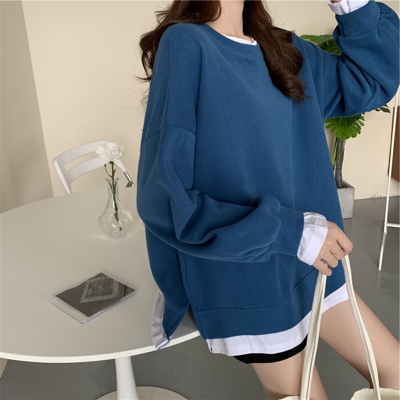  Áo Sweater Mỏng Tay Dài Cổ Tròn Thời Trang Mùa Thu Cho Nữ | BigBuy360 - bigbuy360.vn