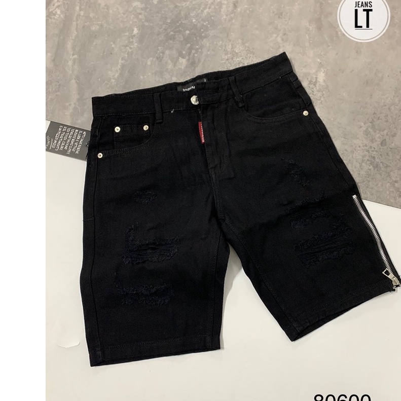 Quần ngố nam trắng rách khóa zip,quần short nam dsq hot trend mẫu mới thời trang trẻ có đủ sz 40-80kg dễ phối đồ D0235