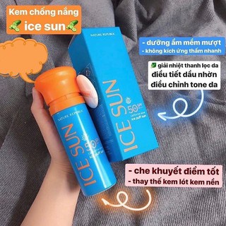 ICE SUN - CHỐNG NẮNG MÁT MỊN & CHE KHUYẾT ĐIỂM