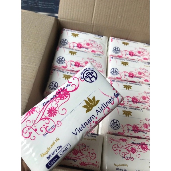 Giấy khăn lụa,giấy rút 2 lớp 300 tờ (Hàng Loại 1)
