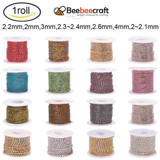 Dây Sợi Mắt Xích Khảm Kim Cương Giả Không Trang Cấp A Không Chứa Niken 2mm Dài 9.14m