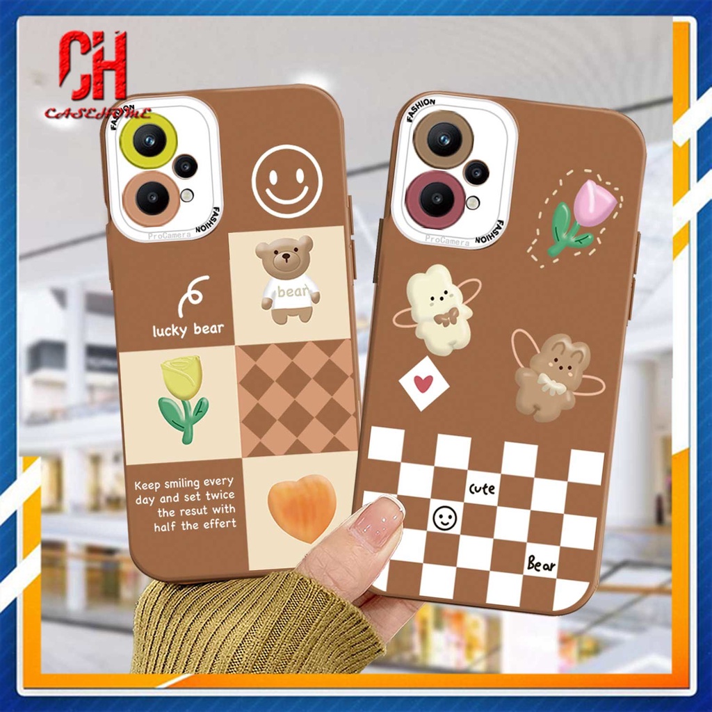 Ốp Điện Thoại Cho Samsung A12 A32 A52 A51 A03S A10S A50 A20S J7 Prime A02S A20 A72 A50S A10 A30S A52S A30 M12 M10 M01S A54 A15 A16 A9 A5 Y12 Y20 A12 Chocolate Lucky Bear Heart flower Smiley Face Phone Case