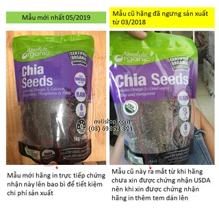 Hạt Chia đen Absolute Organic 1kg