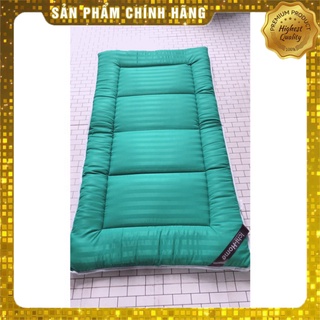 Đệm bông toper xuất nhật trải sàn giá rẻ màu sọc kẻ 3f dày 6-8cm êm ái