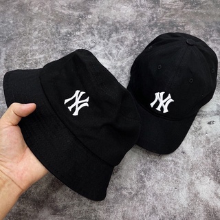 Mũ lưỡi trai ny + bucket ny thời trang 100% cotton full tem tag | được tặng kèm hộp mlb