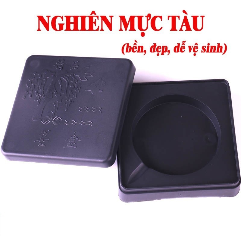 Nghiên mực tàu nhựa viết thư pháp