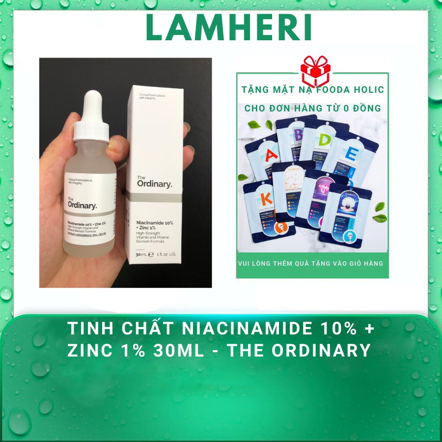 Tinh chất Niacinamide 10% + Zinc 1% - The Ordinary