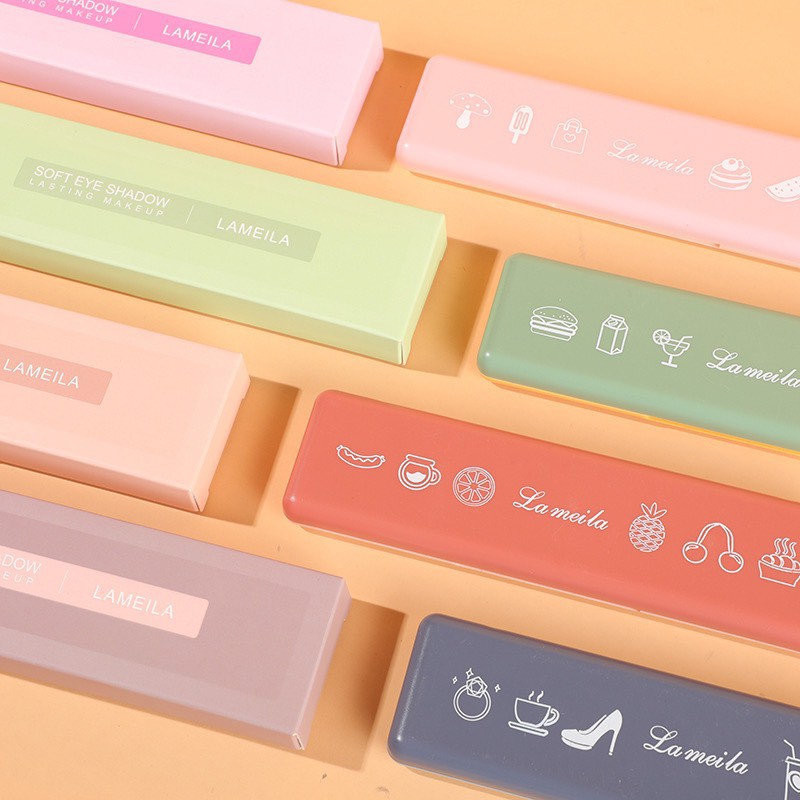 BẢNG PHẤN MẮT 8 Ô SOFT EYE Lameila eyeshadows palettes nội địa sỉ rẻ nhũ màu mắt lâu trôi chuẩn màu NGỰA BEAUTY | BigBuy360 - bigbuy360.vn