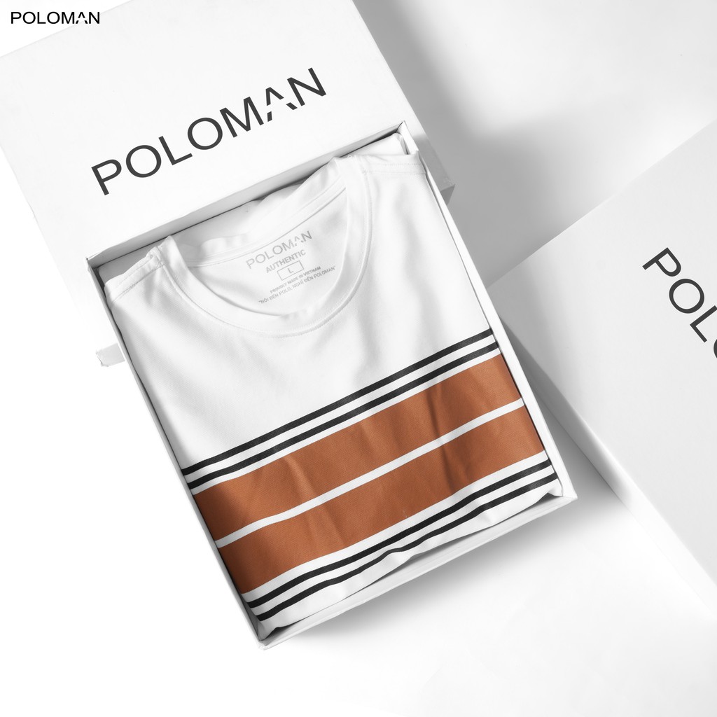 Áo thun nam cổ tròn DORE in họa tiết, chất vải cá sấu Cotton xuất xịn, chuẩn form, năng động-trẻ trung - POLOMAN | BigBuy360 - bigbuy360.vn
