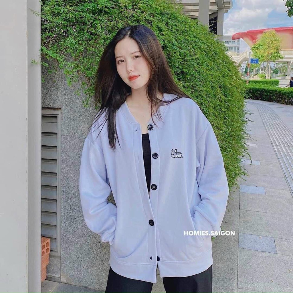 ÁO HOODIE NÚT CÀI ITEM CHÚ CÚN DỄ THƯƠNG STYLE ULAZZANG CÁ TÍNH