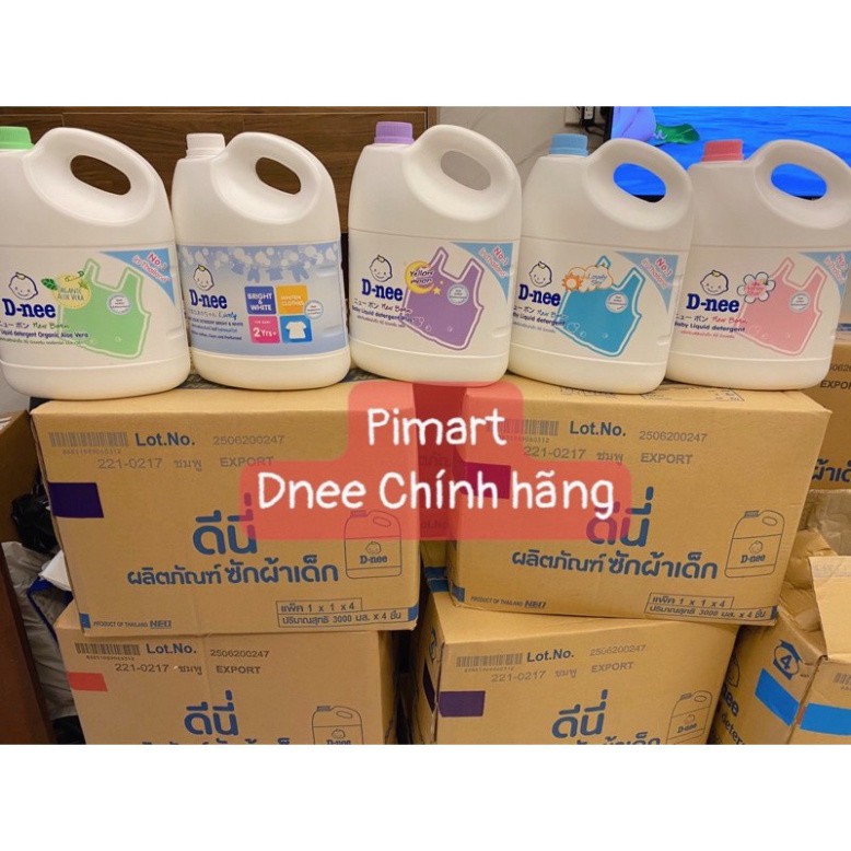 Nước giặt Dnee Thái Lan chuẩn tem Đại Thịnh can to 3000ml