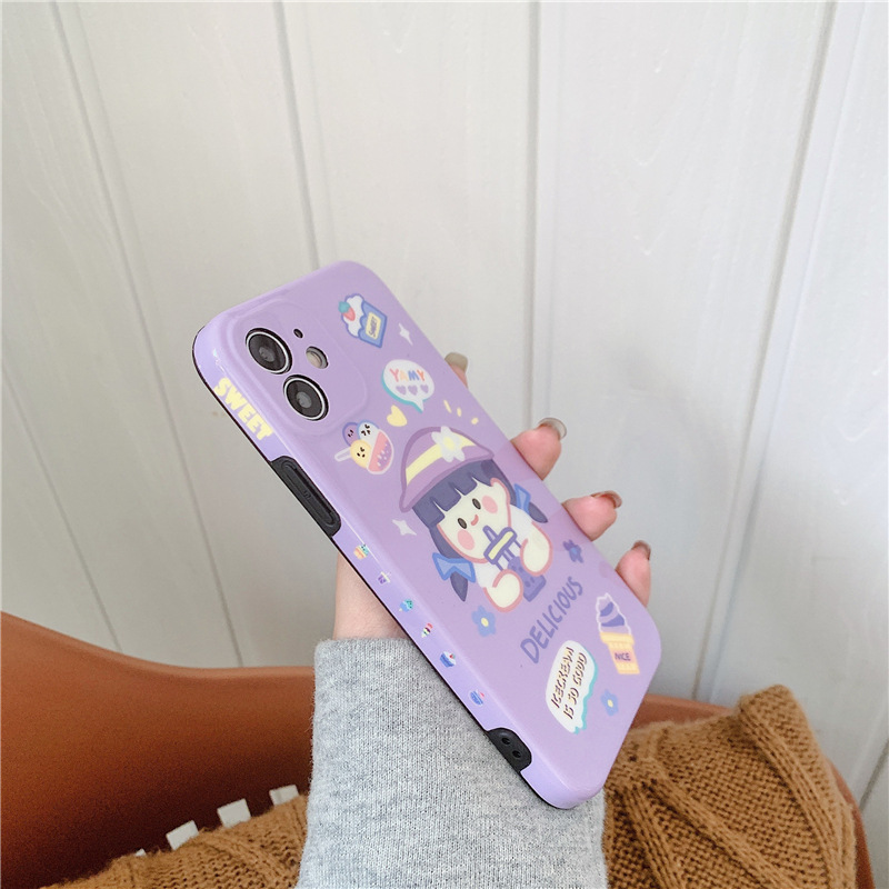 DINUO-mini is suitable for iPhone12 cute girl 11ProMax mobile phone case XR Apple SE silicone Xs/7/8Plus