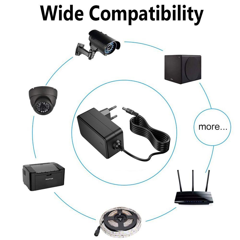 BEBETTERM Bộ Sạc Dây Đèn LED CCTV Camea TV Box AC / DC