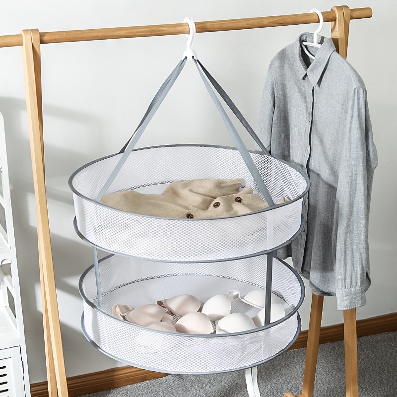 Túi lưới đựng quần áo bẩn chờ giặt (tặng kèm 2 móc treo dán tường) Giỏ đựng đồ dơ Móc treo phơi đồ Túi giặt tiện dụng | BigBuy360 - bigbuy360.vn
