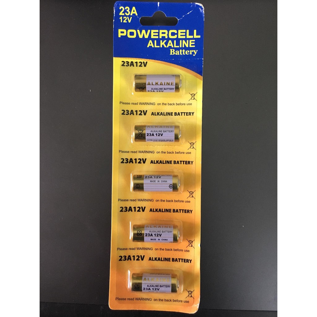 Vỉ 5 Pin 12V 23A\ 27A Alkaline Dùng Cho Remote RF