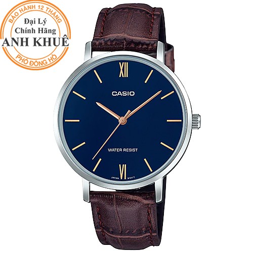 Đồng hồ nữ dây da Casio Anh Khuê LTP-VT01L-2BUDF