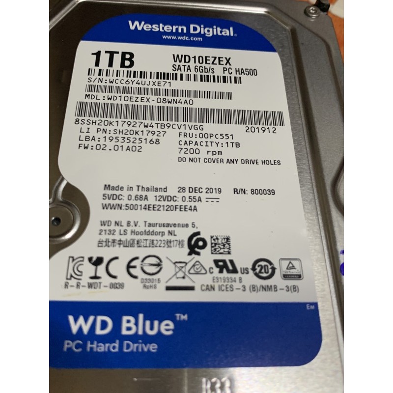 HDD Toshiba 1TB Sata3 7200 3.5&quot; mới 100% Chuyên dụng cho hệ thống Camera giám sát - Bảo hành chính hãng 12 tháng