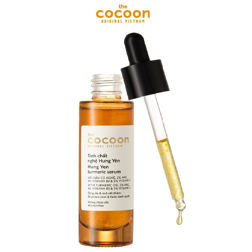 [Mã COSGLORIAT4 -8% đơn 250K] Tinh Chất Nghệ Hưng Yên Cocoon 30ml Turmeric Serum Thuần Chay