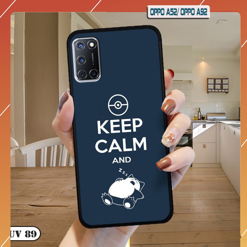 Ốp Oppo A52/ A92 - lưng nhám viền dẻo ngộ nghĩnh