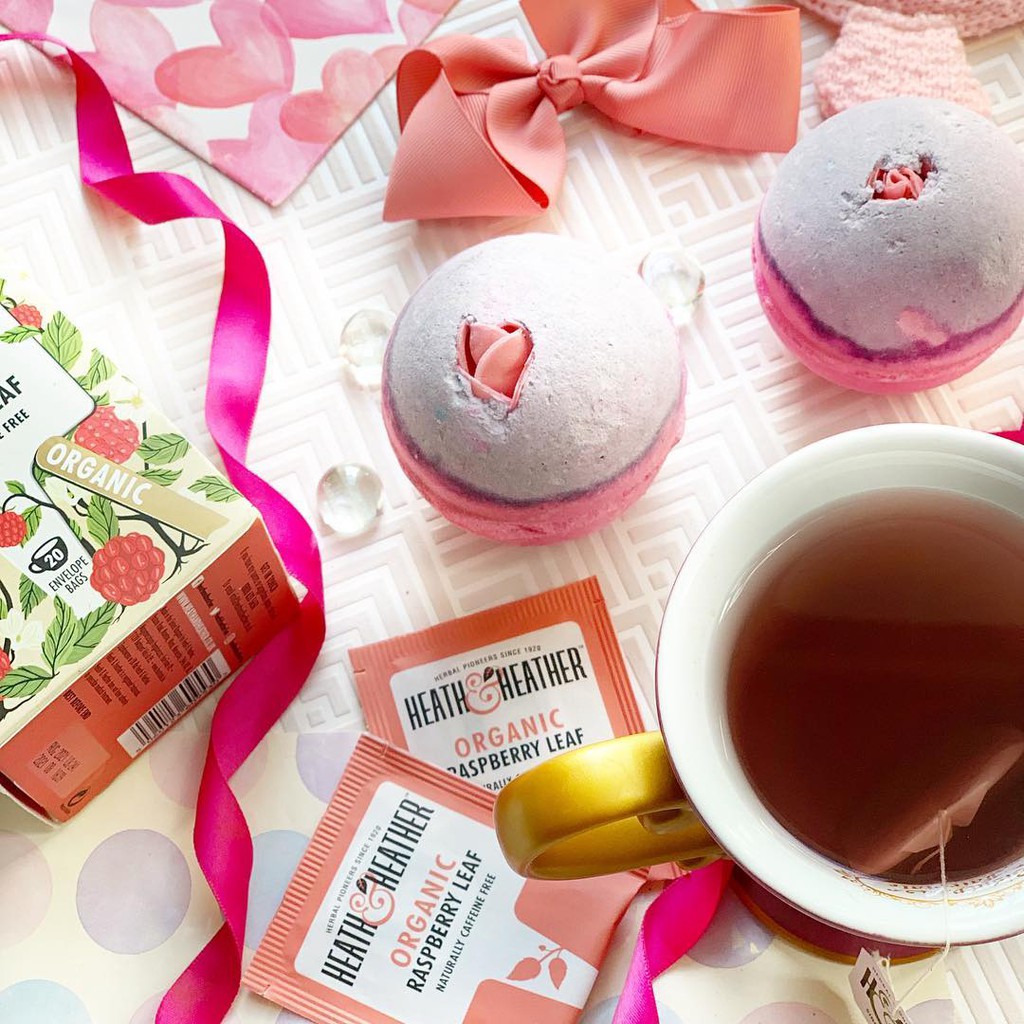 Trà hữu cơ lá mâm xôi thanh nhiêt làm đẹp Heath & Heather Raspberry Leaf nhập từ Anh