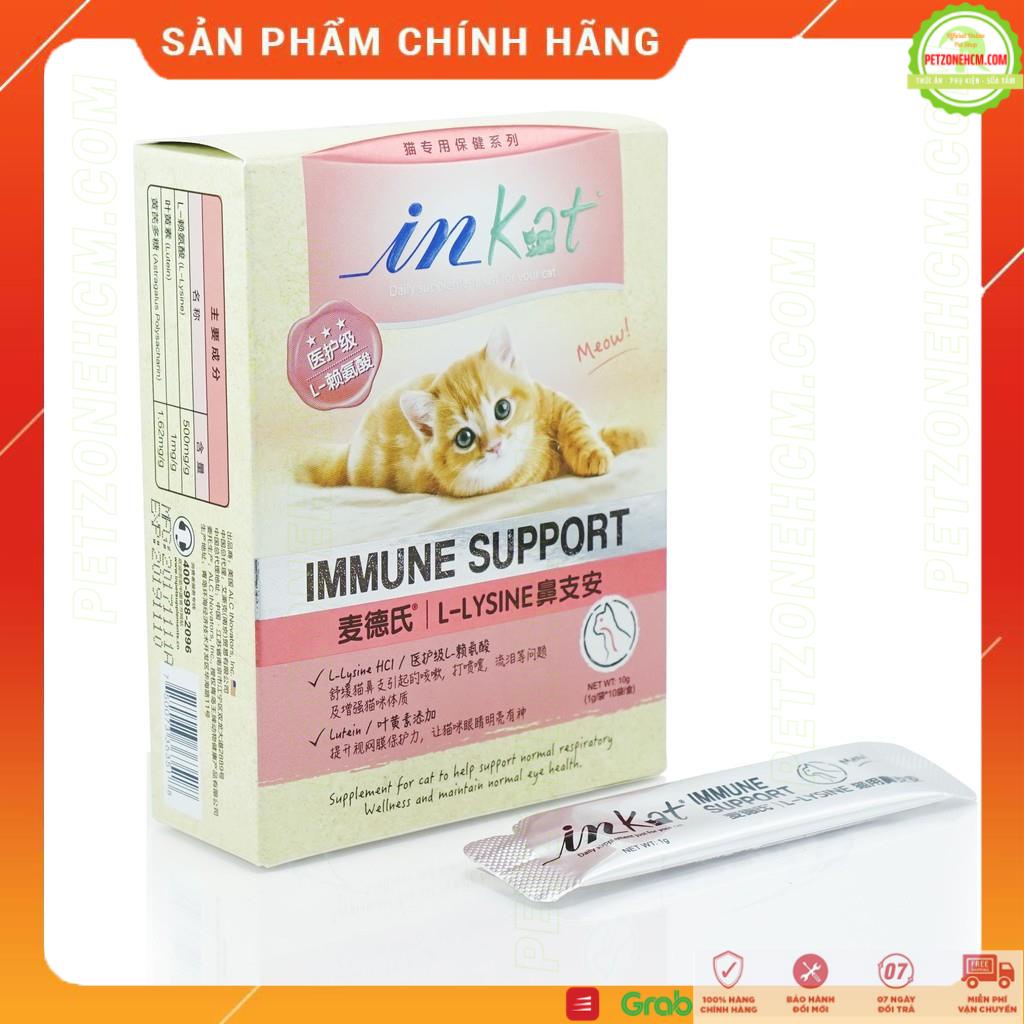 Tăng cường hệ miễn dịch cho mèo Inkat IMMUNE support FREESHIP bổ sung chất L-lysin, tăng cường miễn dịch, sức đề kháng