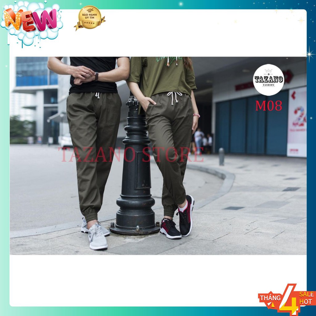 Quần Jogger Kaki Nam Nữ Cao Cấp Co Giãn 4 Chiều Phong Các Hàn Quốc M08 - Màu Xanh Rêu